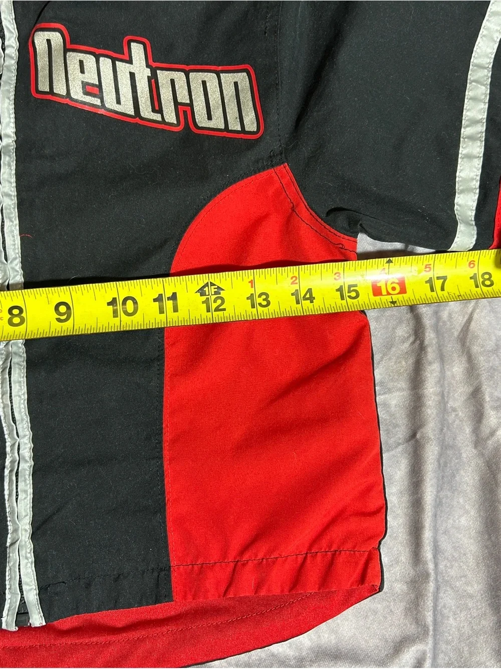 Vintage Jimmy Neutron Red and Black Kids Windbreaker Jacket